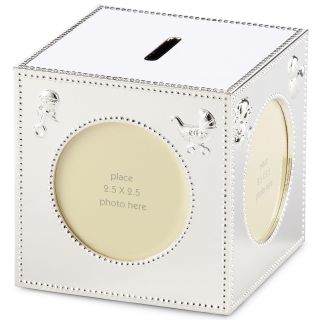 Carters Silver Block Baby Bank