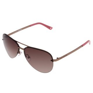 Juicy Couture Womens Genre/s 0eq6 Almond Pink/ Brown Aviator Sunglasses