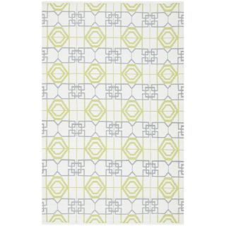 Thom Filicia Hand woven Indoor/ Outdoor White/ Grey Rug (6 X 9)