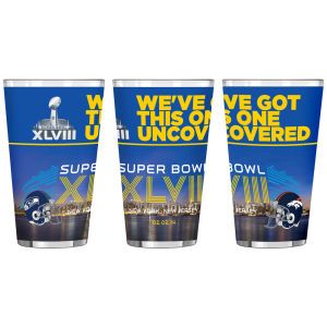 Super Bowl XLVIII Boelter Brands Super Bowl XLVIII Dueling 16oz Sublimated Pint