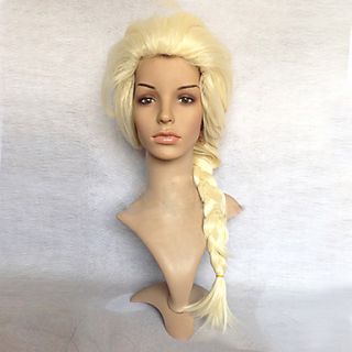 Frozen Snow Queen Princess Elsa Golden Cosplay Wig