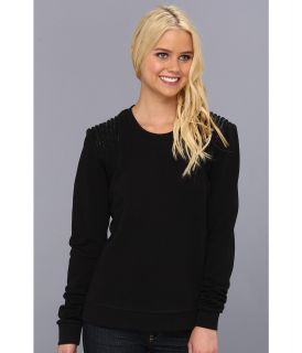 Joes Jeans Jessa Rope Embellished Sweatshirt Womens Sweatshirt (Black)