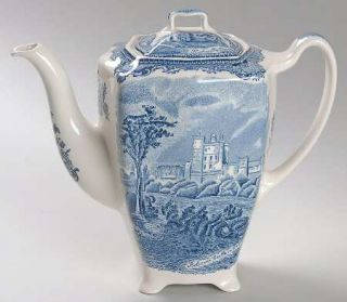Johnson Brothers Old Britain Castles Blue(Made In England Small Coffee Pot & Lid