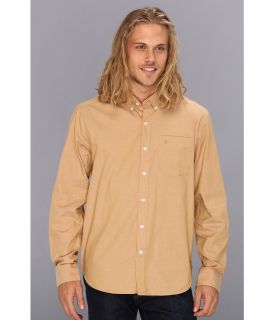 Volcom Why Factor Oxford L/S Mens Long Sleeve Button Up (Brown)