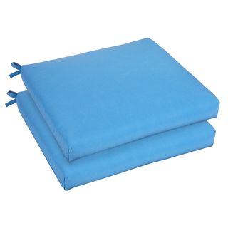 Bristol 20 inch Indoor/ Outdoor Capri Blue Chair Cushion Set With Sunbrella Fabric