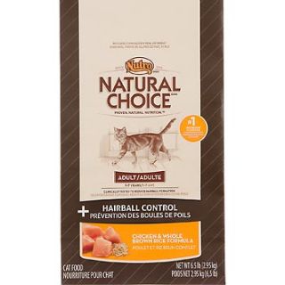 Nutro Natural Choice Chicken & Whole Brown Rice Hairball Control Adult Cat Food, 6.5 lbs.