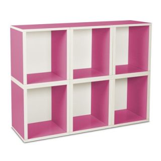 Way Basics Eco Friendly Modular Storage Cubes Plus PS MCP 6 Finish Pink