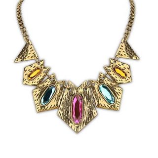 Vintage Style (Geometry Shape) Acrylic ady Noble Chain Statement Necklace (More Colors) (1pc)