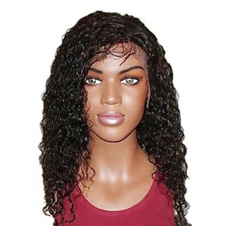 16 Inch Super Curly Remy Human Hair Full Lace Wig Swiss Lace 130 Density More Color Available