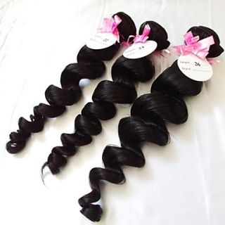 28 Inch 3pcs/lot Grade 5A Brazilian Virgin Hair Loose Wave Hair Extensions/Weaves