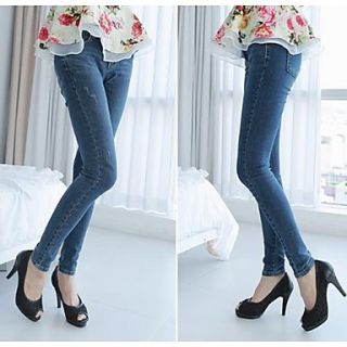 New Arrival Korean Women Clothes Slim Skinny Low Waist Skinny Jeans