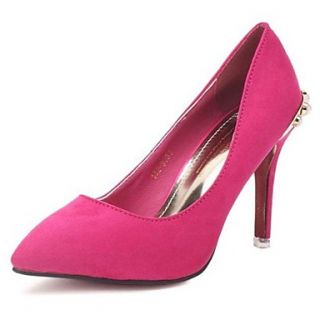 Flocking Womens Stiletto Heel Pointed Toe Pumps/Heels with Jewelry Heel Shoes (More Colors)