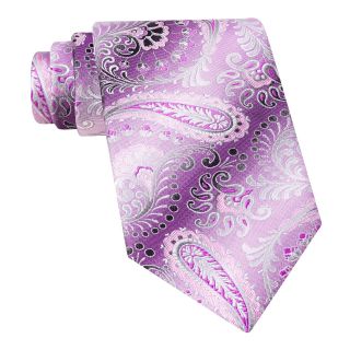 Van Heusen Empire Paisley Silk Tie, Pink, Mens