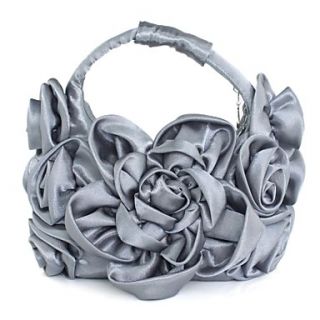 Silk Special Occation/Casual Hobos/Evening Handbags with Flower