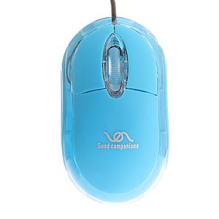 USB Wired Luminous Portable Optical Mouse (Assorted Colors)