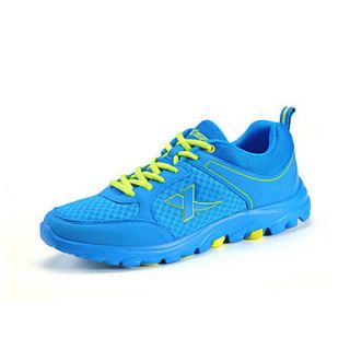 Xtep Mens Blue Suede Mesh Running Shoes