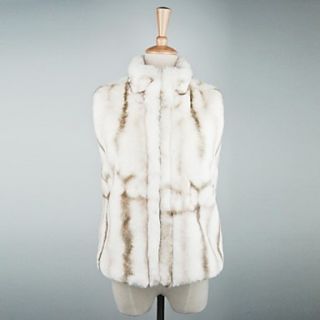 Fashion Thick Sleeveless Standing Faux Fur Party/Casual Vest