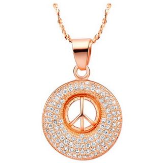Graceful Round Shape Womens Slivery Alloy Necklace(1 Pc)(Gold,Silver)