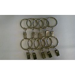 Childrens Drapery Pole Silver Clip Rings (set Of 10) (SilverMaterials MetalThe digital images we display have the most accurate color possible. However, due to differences in computer monitors, we cannot be responsible for variations in color between the