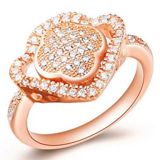 Vintage Style Sliver Or Gold With Cubic Zirconia Heart Womens Ring(1 Pc)