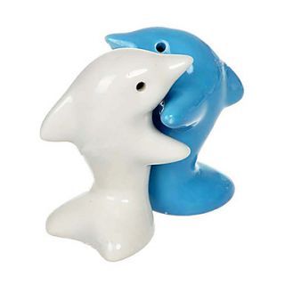 Vintage Dolphin Hugs Spice Bottles   Pair (Color Assorted)