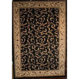 Veronica Black Area Rug (710 X 910) (PolypropylenePile Height 0.5 inchStyle TraditionalPrimary color BlackSecondary colors IvoryPattern OrientalTip We recommend the use of a non skid pad to keep the rug in place on smooth surfaces.All rug sizes are 