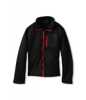 Weatherproof Kids Textured Fleece Jacket with Contrast Zippers Boys Coat (Black)