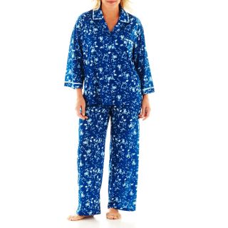 Earth Angels Pajama Set   Plus, Blue, Womens