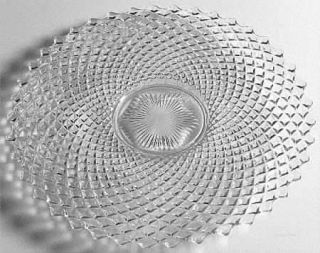 Westmoreland English Hobnail Clear (Round Base) Torte Plate   Stem #555,Clear, R