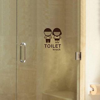 People Bathroom Series Paste Wall Stickers