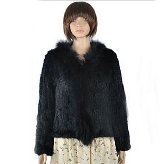 Long Sleeve Shawl Faux Fur Party/Casual Jacket