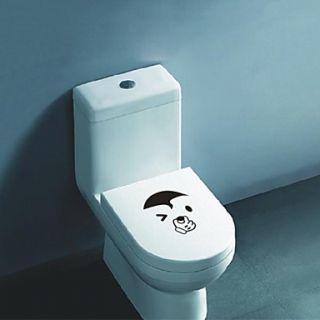 Animals Cute Face Toilet Posted Wall Stickers