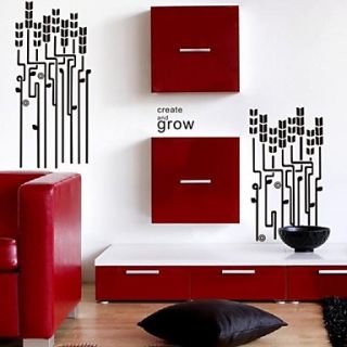 Botanical The Wheat Growth Wall Stickers