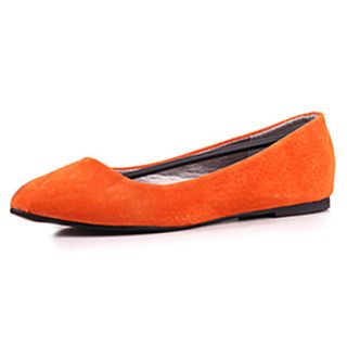 Suede Womens Flat Heel Ballerina Flats Shoes(More Colors)