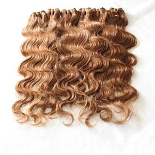 100% Human Hair Brazilian Body Wave Light Brown color 14Inches