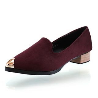 Suede Womens Low Heel Cap toe Loafers Shoes (More Colors)
