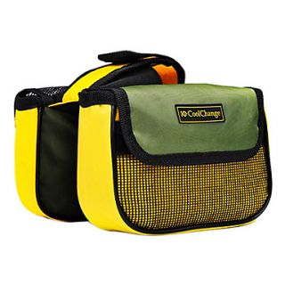 CoolChange 420D Waterproof Yellow Front Carriage Bag with Rain Cover