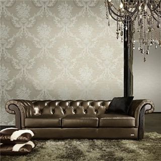 Classical Floral Non Woven Coverings Wallpaper