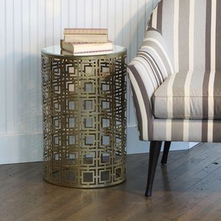 Geometric Pattern Accent Table