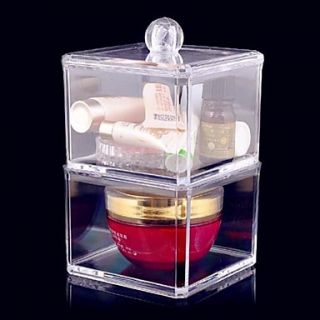 Acrylic Transparent Complex Combined Double Layer Cosmetics Storage Box Cosmetic Organizer