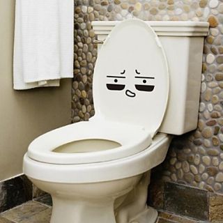 People Cute Face Toilet Posted Wall Stickers