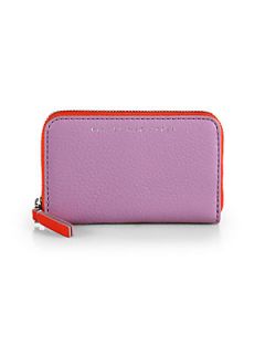 Marc by Marc Jacobs Sophisticato Bicolor Leather Zip Card Case   Lilac