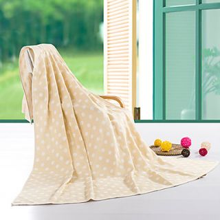 Siweidi Small Size Single Jacquard Cotton Cloth Polka Dots Print Towel(Screen Color)