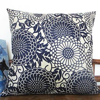 Blomming Flower Pattern Decorative Pillow Cover