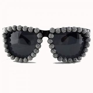 Unisex Square Frame Full Shambhala Beads Rayban Sunglasses