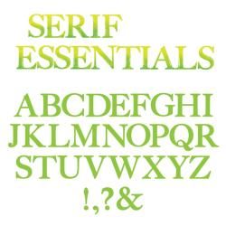 Sizzix Bigz Alphabet Set 7 Dies  Serif Essentials