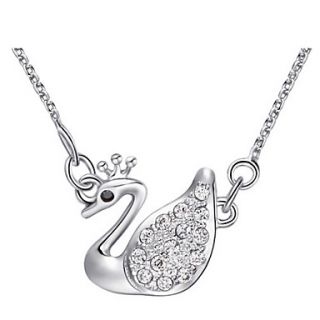 VintageSwan Shape Alloy Womens Necklace With Rhinestone(1 Pc)
