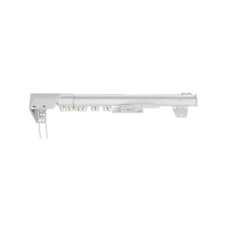 ROD DESYNE One Way Cord Traverse Curtain Rod   Left, White