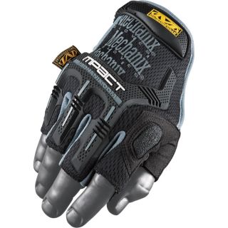 Mechanix Wear M Pact Fingerless Gloves   Black, XL / 2XL, Model MFL 05 540