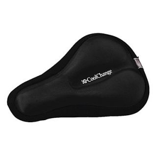 CoolChange 3D High Elastic Thick Lycra Black Bicycle Saddle Cushion
